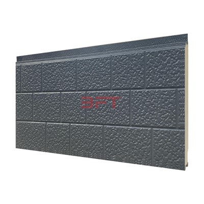Painel lateral de metal de tijolo grande