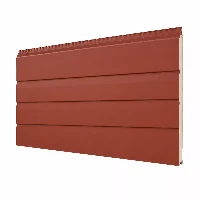 Painel lateral de metal com ranhuras triplas
